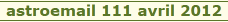 astroemail 111 avril 2012